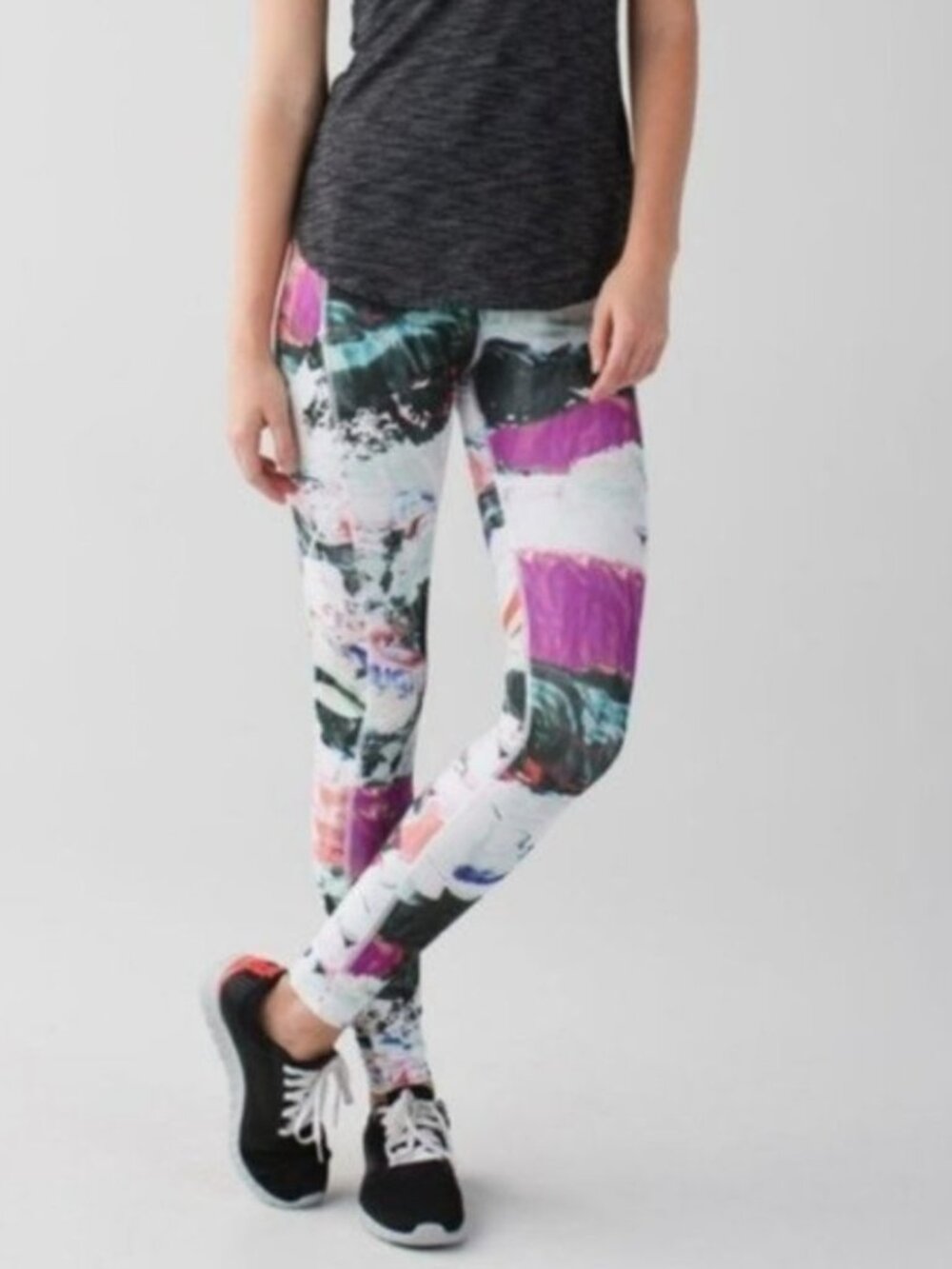 Lululemon Speed Tight III - tie dye abstract print leggings